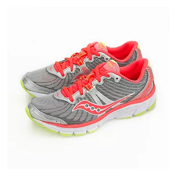 Saucony 專業越野慢跑鞋 GRID RAPTURE -- 銀螢橘 15168-2 --女6銀螢橘