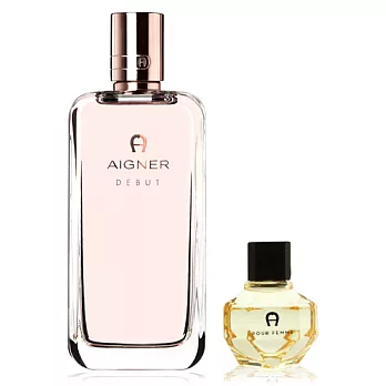 AIGNER艾格納 DEBUT一見傾心女性淡香精50ML(贈燦爛小香6ml)