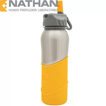 美國NATHAN 不鏽鋼水壺700ml 銀黃