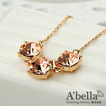 【A’bella 菈蓓索系列】稚嫩桃果 項鍊 金銅色