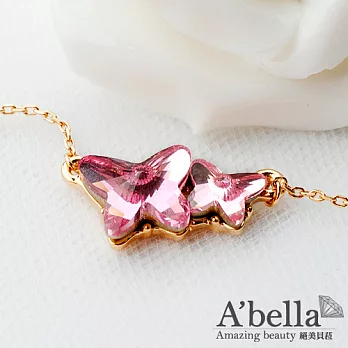 【A’bella 菈蓓索系列】舞漾飛翔 項鍊粉