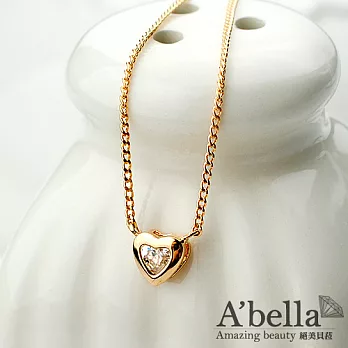 【A’bella 菈蓓索系列】赤心寶盒 項鍊玫瑰金