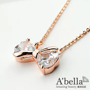 【A’bella 菈蓓索系列】天作之合 項鍊玫瑰金