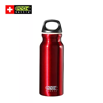 【瑞士ECO BOTTLE】Basicline系列400ml寬口隨身水瓶_紅#15007