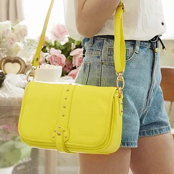 DONNAFIFI [RITA 蜜糖繽紛粉樣系] / 雜誌、甜蜜教主瑞莎推薦 / 限量上市 /小方包 / 奶油黃