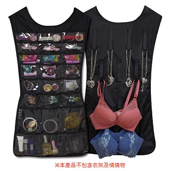 【快樂家】魔法造型雙面收納掛袋(酷炫黑)