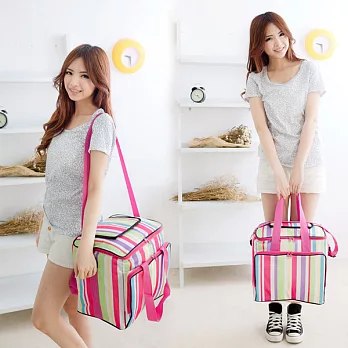 LIFECODE【法頌】肩背野餐保冰袋/保冰提袋背袋/保冷袋/保溫袋