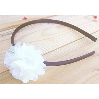 Cutie Bella迷你山茶花髮箍-Cream