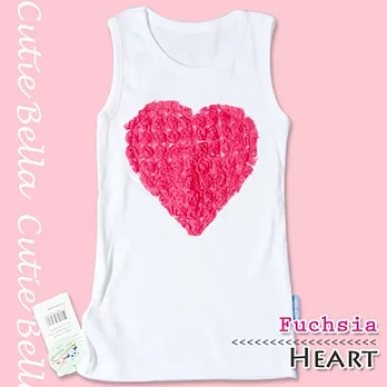 Cutie Bella無袖上衣/背心Heart-Fuchsia
