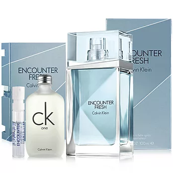CK 邂逅清新男性淡香水(100ml)送CK小香(15ml)&針管隨機款