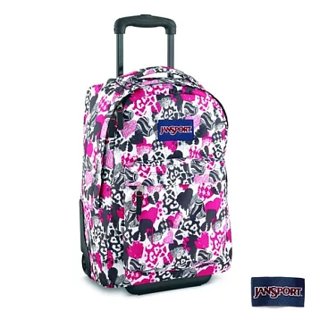 JanSport拉桿休閒旅遊背包(WHEELED)-心印粉