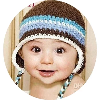 Cutie Bella手工編織帽Flap-Choc/Aqua/Blue/Choc
