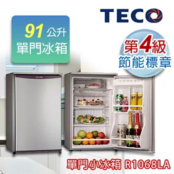 TECO 東元91公升單門小冰箱 R1068LA