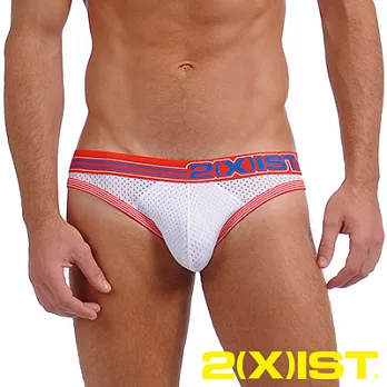 2(X)IST 窺祕系列SLIQ MESH 低腰三角褲(白)L白色