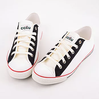 【CCILU 馳綠】SUPER SONIC 軟膠低筒帆布鞋25.5白色