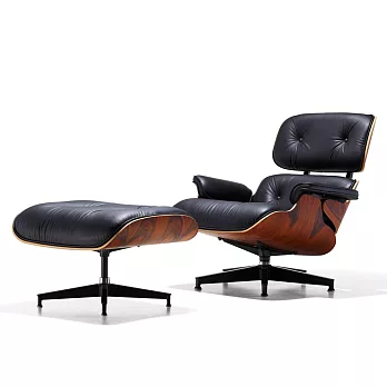 Eames Lounge Chair & Ottoman-玫瑰木全牛皮 經典設計師躺椅