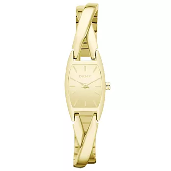 DKNY 亮彩精艷時尚腕錶(鏡面-金)