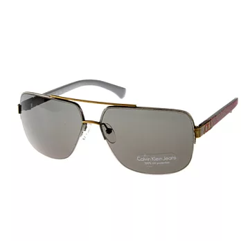 【金橘眼鏡】Calvin Klein太陽眼鏡 Jeans復古懷舊系列(古銅紅灰色) #CKJ412S 702