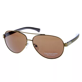 【金橘眼鏡】Calvin Klein太陽眼鏡 Jeans復古懷舊系列(古銅金色) #CKJ414S 700