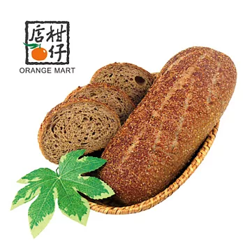 【柑仔店有機健康超市】雜糧糙米麵包-素(350g)