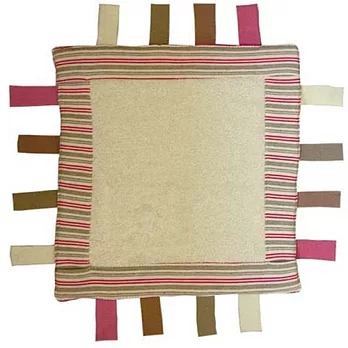 荷蘭Keptin-Jr，有機棉Organic超柔軟標籤安撫巾-Fuchsia