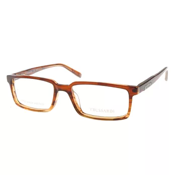 【金橘眼鏡】TRUSSARDI光學眼鏡 (質感水晶棕) #TR12747 BR