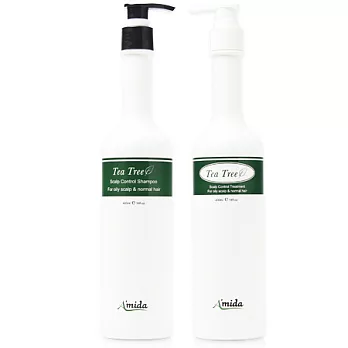 Amida 茶樹洗髮精 400ml + Amida 茶樹有機護髮素 400ml