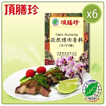 【頂膳珍】新疆風味孜然烤肉香料150g(6包)