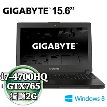 GIGABYTE 技嘉 P35k 15.6吋(黑)Win8 四代i7 筆電/i7-4700HQ/GTX765 2G/12G/750G