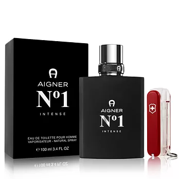 Aigner愛格納 NO1 Intense 男性淡香水(100ml)送瑞士刀攜帶式填充瓶