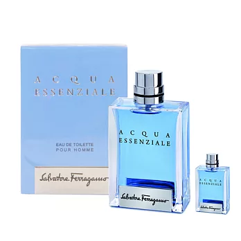 【Salvatore Ferragamo費洛加蒙】蔚藍之水男性淡香水50ml +贈同款小香