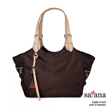 satana - 簡約時尚小托特包 -咖啡色