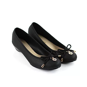 ◤Green Phoenix◥素雅百搭休閒低跟包鞋23.5黑色