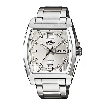 EDIFICE 深不可測的國度個性流行時尚腕錶-白-EFR-100D-7A