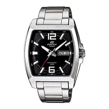 EDIFICE 新生活運動時尚潮流個性腕錶-黑-EFR-100D-1A
