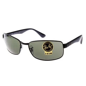 【金橘眼鏡】RAY BAN太陽眼鏡 (黑-墨綠)#RB3478 002