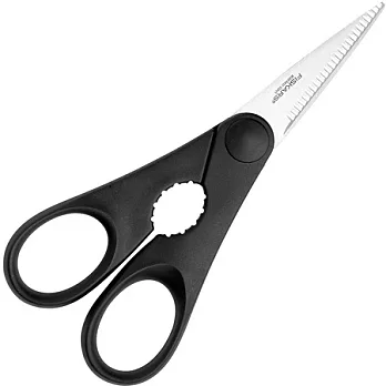 《FISKARS》AVANTI 開瓶廚用鋸齒剪刀(黑)
