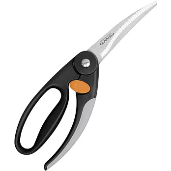 《FISKARS》FORM 安全鎖鋸齒碎骨大剪刀(黑)