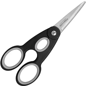 《FISKARS》FORM 開瓶廚用鋸齒剪刀(黑)
