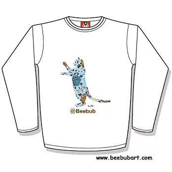 【Beebub】kupo-貓1-長袖平口XS白色