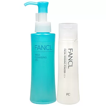 FANCL芳珂 淨化卸妝油(120ml)+魔法泡泡潔顏粉(50g)(水嫩型)
