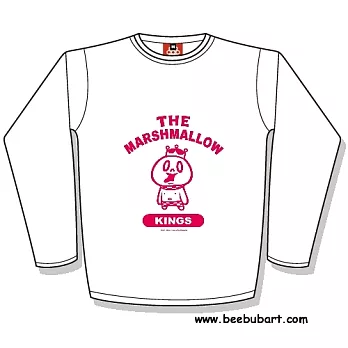 【Beebub】KOHEI HARADA-WHhat棉花糖國王-長袖平口XS白色