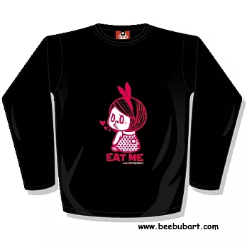 【Beebub】KOHEI HARADA-EAT-ME-長袖平口XS黑色