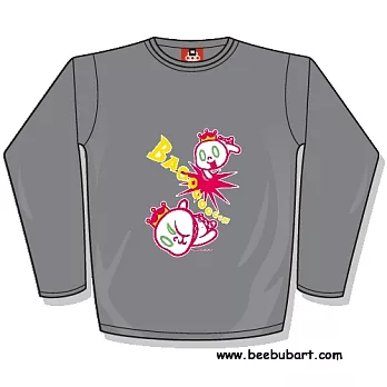 【Beebub】KOHEI HARADA-BATTLE-長袖平口XS灰色