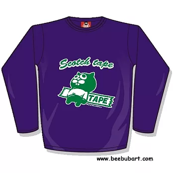 【Beebub】KOHEI HARADA-Monami-Tape-長袖平口XS紫色