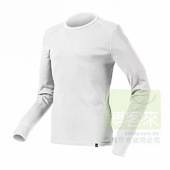 LOKI 男 MUSPEL EXOWARM 圓領保暖衣XL白