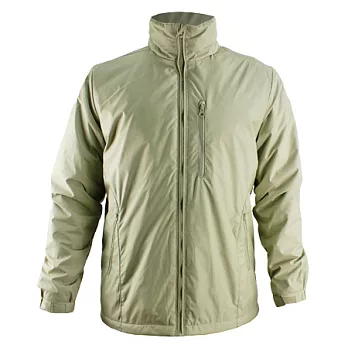 【遊遍天下】中性款防風連帽刷毛保暖機能外套(A050)XL卡其