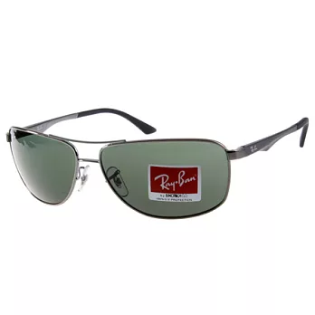 【金橘眼鏡】 RAY BAN太陽眼鏡 (銀-墨綠)#RB3506 00471