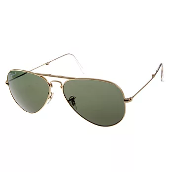 【金橘眼鏡】RAY BAN太陽眼鏡 摺疊偏光款(金-墨綠)#RB3479 00158