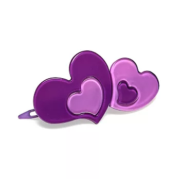 【Anna Lou OF LONDON】倫敦品牌 Velvet Willow 愛心髮夾~紫色